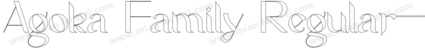 Agoka Family Regular字体转换